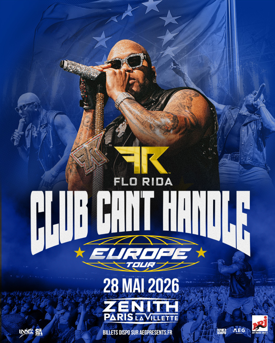 Flo Rida Club Can't Handle Europe Tour Poster 2024